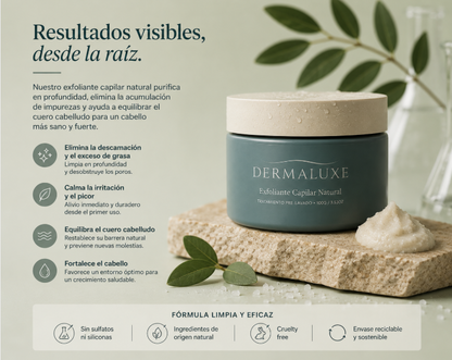 Dermaluxe Scalp Renew™ - Tu cuero cabelludo merece el mismo cuidado que tu piel.